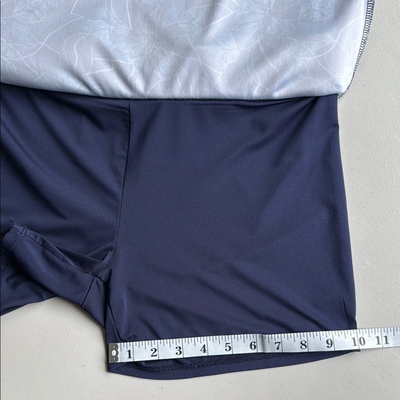 PGA Tour Floral Navy Athletic Skort Mini Skirt A-Line Golf Tennis Running - Picture 13 of 14